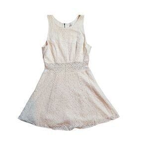 Mudd Y2K Ivory Sleeveless Lace‎ Dress Size Medium